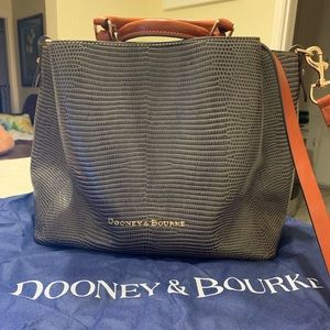 Dooney & Bourke Embossed Lizard Large Barlow